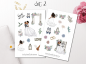Preview: Mädchen Braut Sticker Set
